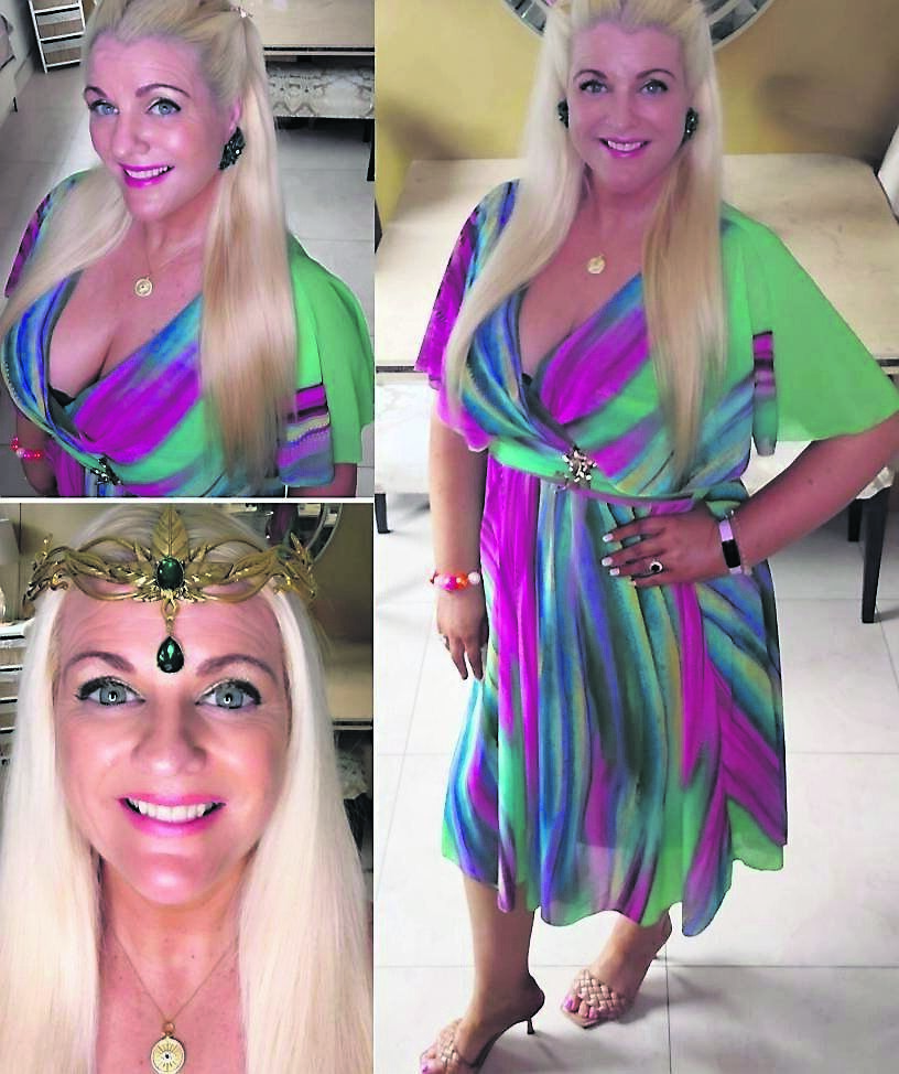 Emer O’Callaghan wearing a dress from Canella Lane Boutique in Cork, heels are River Island, headpiece was a gift, and necklace is Newbridge. Tan, nails, and make-up all Emerald Beauty Clinic, 021 4365949. Appointments only