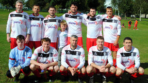 <p>The Shandon Celtic side that had a 2-1 victory over Mogeely A in their League 1 clash at the Fairfield. Picture: Barry Peelo.</p>