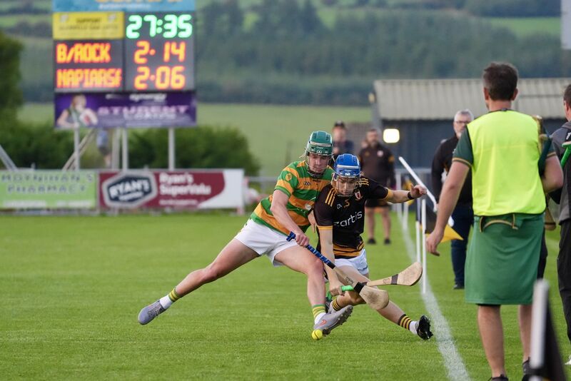 Michael Quill of Blackrock battles with Na Piarsaigh's Luke Hurley. Picture: Noel Sweeney Michael Quill of Blackrock battles with Na Piarsaigh's Luke Hurley. Picture: Noel Sweeney