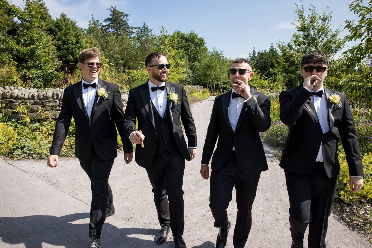 Barry and his groomsmen were dressed by Áine from Suits.ie. Barry and his groomsmen were dressed by Áine from Suits.ie.