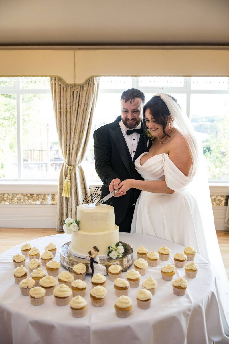Julie made the wedding cakes for the reception and used a cupcake recipe from her Nanny Alice. Julie made the wedding cakes for the reception and used a cupcake recipe from her Nanny Alice.