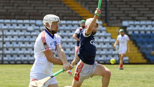 <p>Courceys' Richard Sweetnam fires a point last season against Watergrasshill. Picture: Dan Linehan</p> <p>Courceys' Richard Sweetnam fires a point last season against Watergrasshill. Picture: Dan Linehan</p>