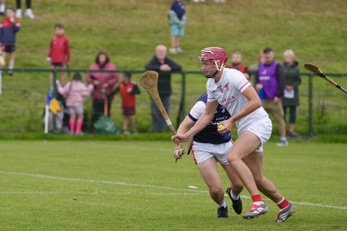 Blarney’s Eoghan Kirby looks to take a shot at goal. Picture: Noel Sweeney