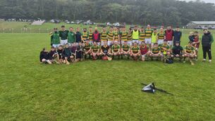 <p>Ballymartle following their victory over Valley Rovers in the Co-Op Superstores PIHC today in Ballinspittle </p> <p>Ballymartle following their victory over Valley Rovers in the Co-Op Superstores PIHC today in Ballinspittle </p>