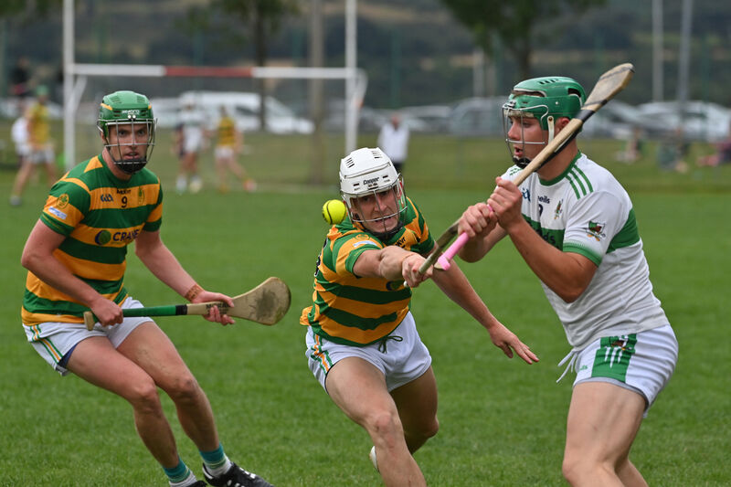 Robbie Cotter of Blackrock attempts to block down Brian O'Sullivan of Kanturk. Picture: Dan Linehan Robbie Cotter of Blackrock attempts to block down Brian O'Sullivan of Kanturk. Picture: Dan Linehan