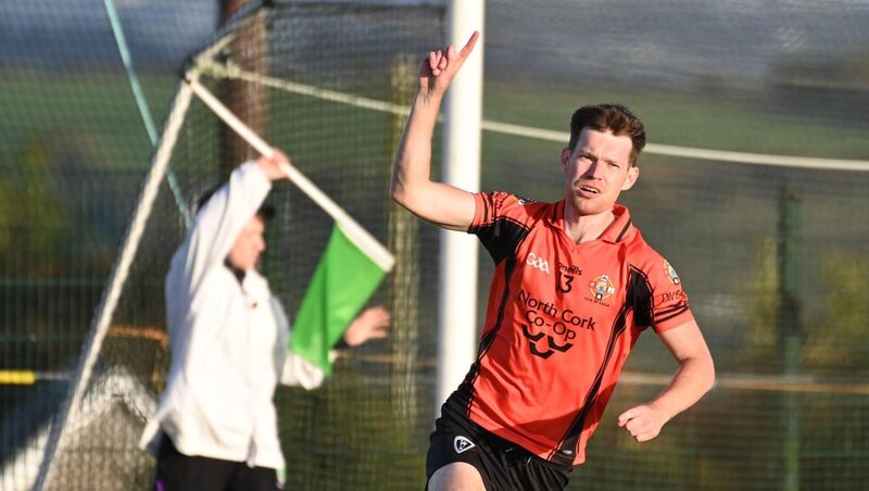 Kiskeam's Seán O'Sullivan celebrates his goal against Castletownbere in 2025. Picture: Eddie O'Hare Kiskeam's Seán O'Sullivan celebrates his goal against Castletownbere in 2025. Picture: Eddie O'Hare