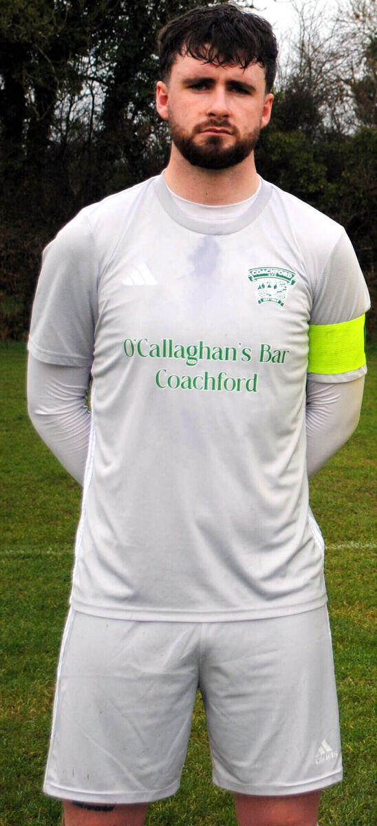 Coachford's Adam Murphy, who scored his side's opener against Trim Celtic over the weekend. Coachford's Adam Murphy, who scored his side's opener against Trim Celtic over the weekend.