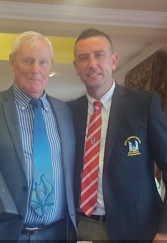 Glasheen AFC's Don Ellis with his late father Tom Ellis. 