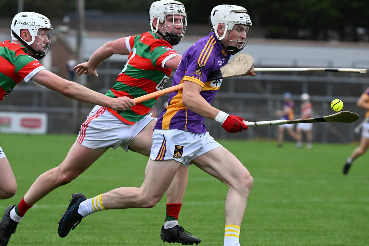 Seán O'Donoghue of St Catherine's driving towards the Tracton goal. Picture: Larry Cummins Seán O'Donoghue of St Catherine's driving towards the Tracton goal. Picture: Larry Cummins