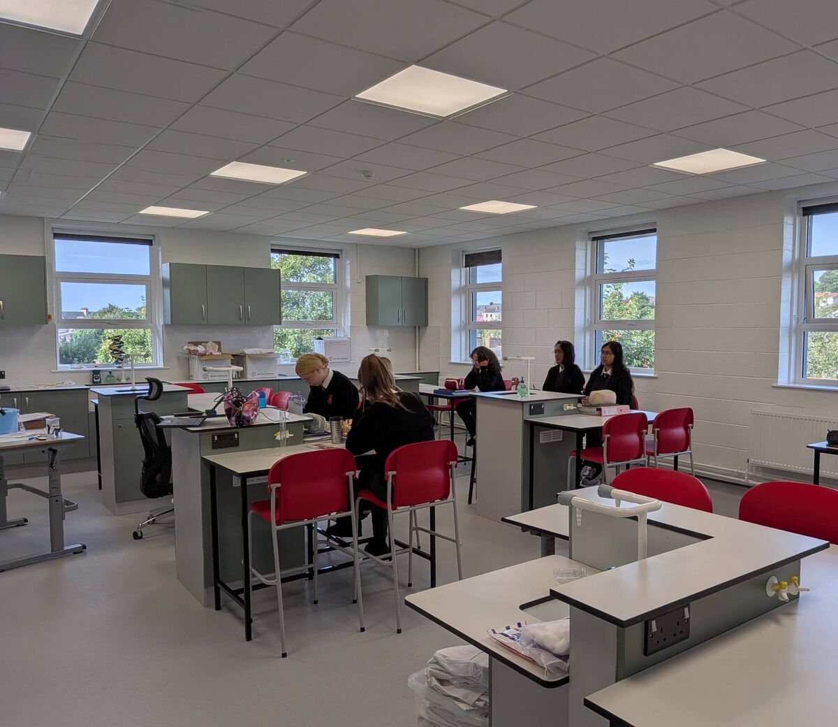 The refurbished science laboratory at St Patrick’s College, completed over the summer under the Climate Action and Summer Works Scheme.