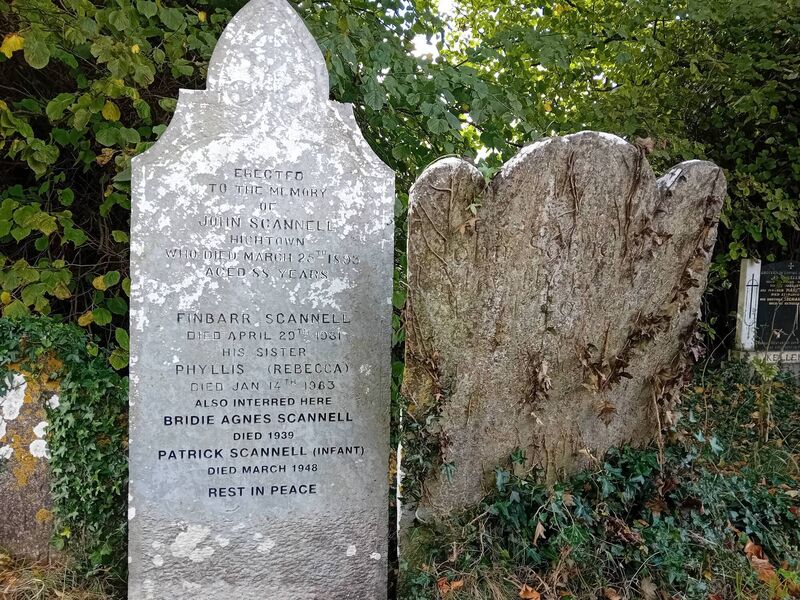 The Scannell headstones in Gortroe Cemetery. The Scannell headstones in Gortroe Cemetery.