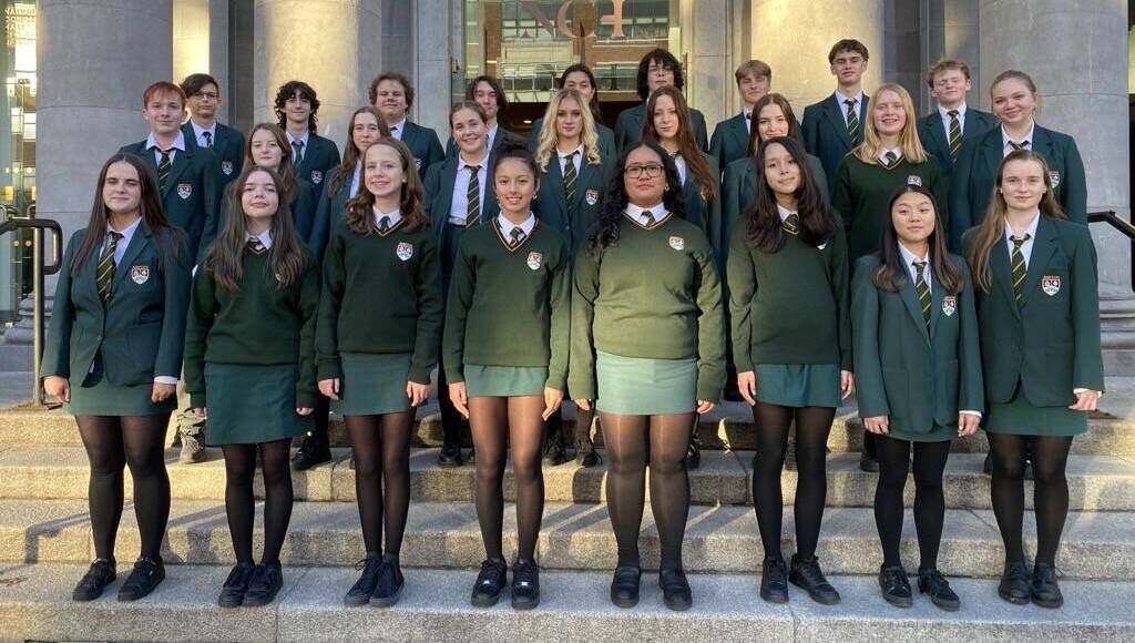Ashton School students at their winning performance at the National Concert Hall. Ashton School students at their winning performance at the National Concert Hall.
