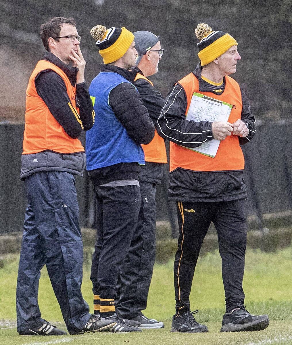 Buttevant manager Joey Hanlon and his selectors. Picture: Sean Byrne