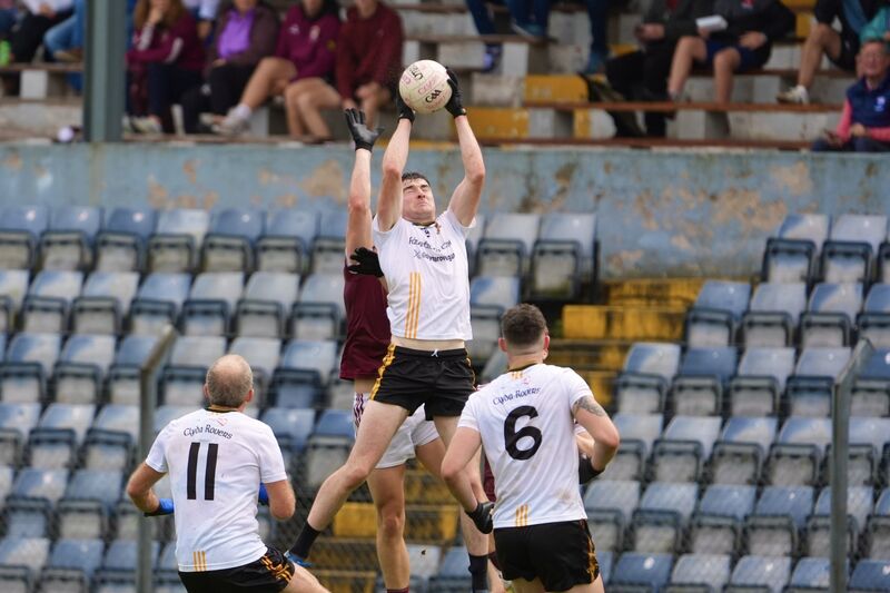 Clyda Rovers’ David Walsh fetches a high ball. Picture: Noel Sweeney Clyda Rovers’ David Walsh fetches a high ball. Picture: Noel Sweeney