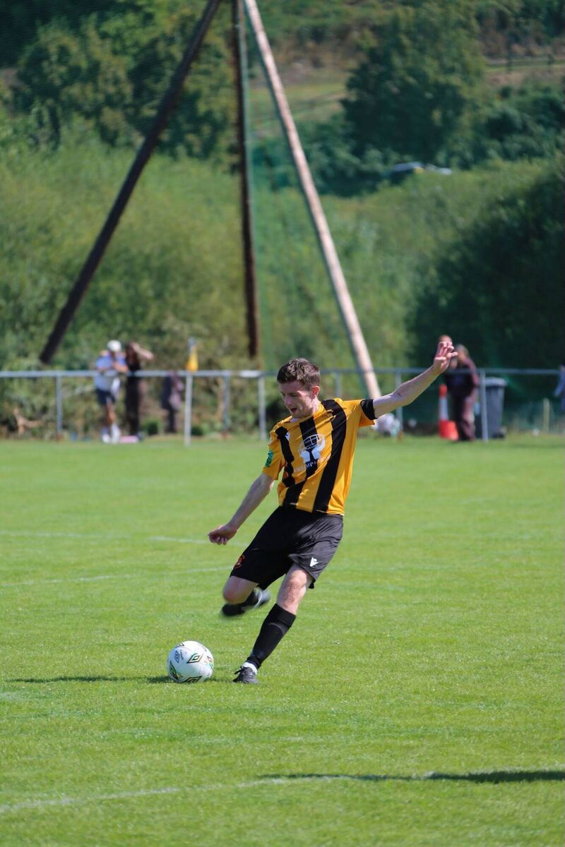 Captain David Curran in action for Cobh Wanderers Captain David Curran in action for Cobh Wanderers