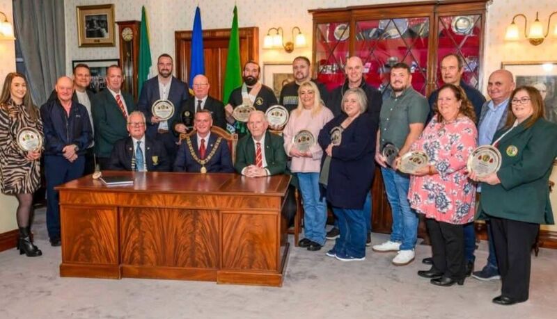 Cork County Boxing Board award winners in City Hall with Lord Mayor Fergal Dennehy Cork County Boxing Board award winners in City Hall with Lord Mayor Fergal Dennehy