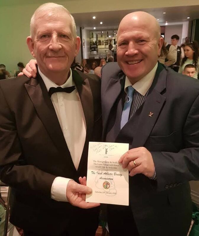 Cork County Boxing Board President Michael O'Brien and Olympic Champion Michael Carruth Cork County Boxing Board President Michael O'Brien and Olympic Champion Michael Carruth