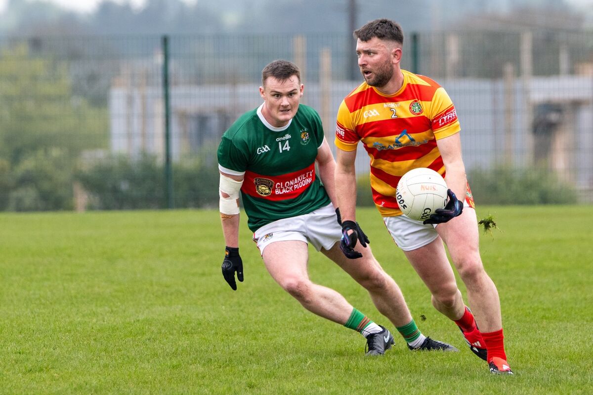 James Kelleher of Newcestown in possession during the McCarthy Insurance Group FL Division 1 game against Clonakilty in April - the clubs will meet again in the county quarter-finals. Picture: Chani Anderson James Kelleher of Newcestown in possession during the McCarthy Insurance Group FL Division 1 game against Clonakilty in April - the clubs will meet again in the county quarter-finals. Picture: Chani Anderson