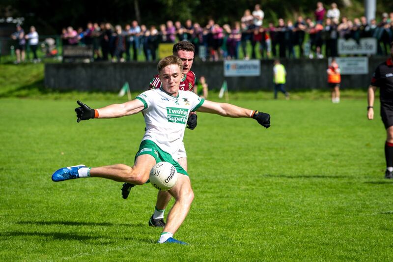 Kanturk's Tommy Walsh drives goalward. Picture: Chani Anderson Kanturk's Tommy Walsh drives goalward. Picture: Chani Anderson