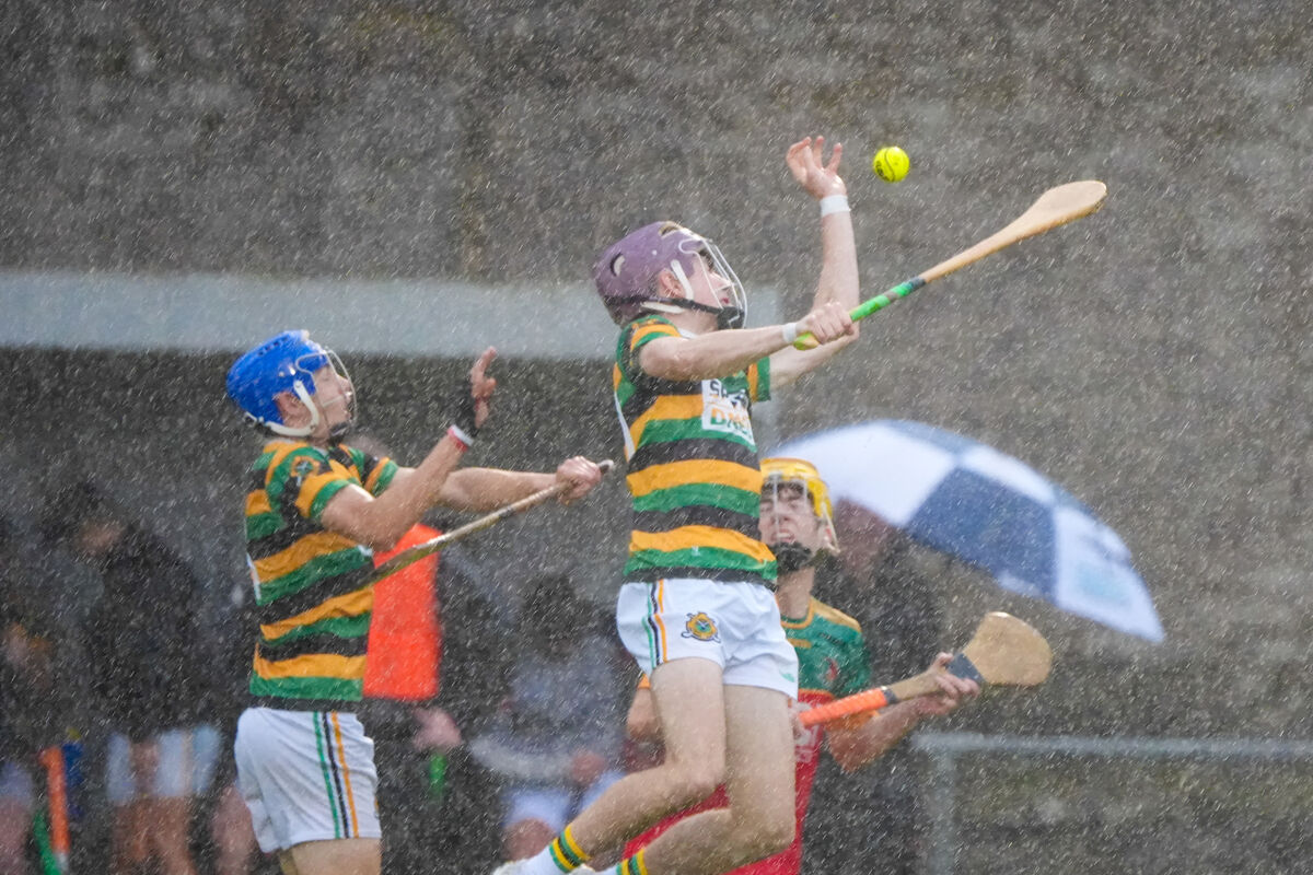 Ryan Crean catches a height ball for The Glen Rovers. Pic by Noel Sweeney Ryan Crean catches a height ball for The Glen Rovers. Pic by Noel Sweeney