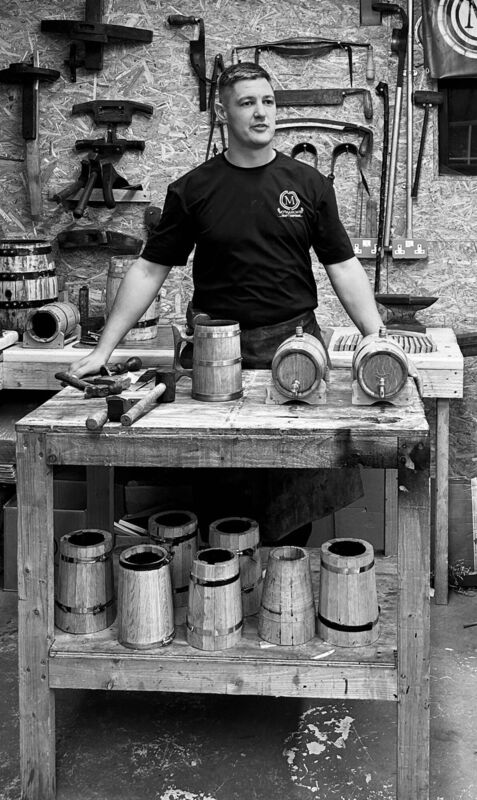 Killian’s miniaturised barrels serve a new wave of drinks appreciation by people wanting to age wines and spirits at home, or bars and restaurants looking to offer customers a unique liquid experience in the glass. Picture: Kate Ryan