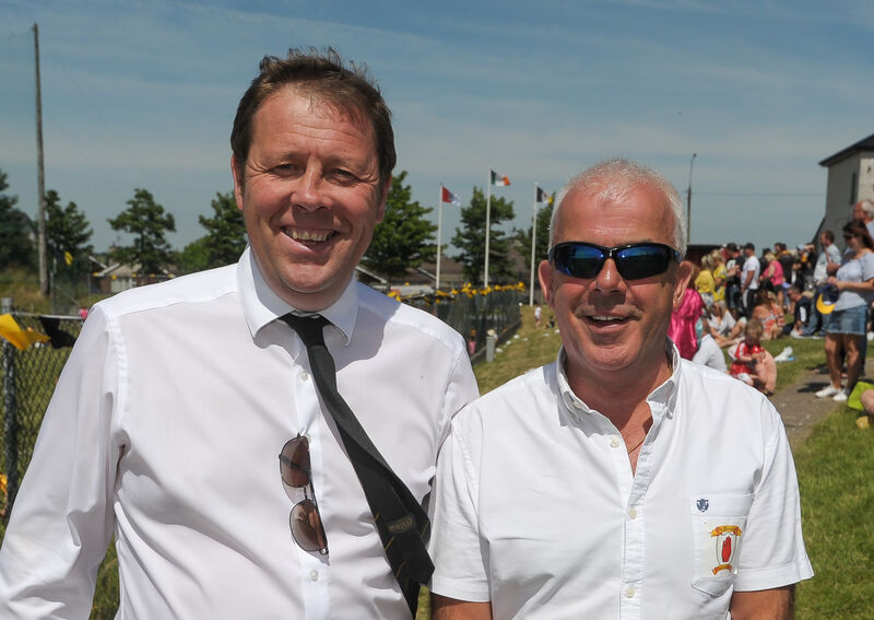 Na Piarsaigh football manager Alan Daly and Paddy Bourke. Picture: David Keane Na Piarsaigh football manager Alan Daly and Paddy Bourke. Picture: David Keane