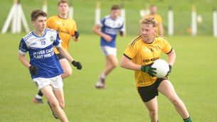 <p>Darren O'Sullivan mounts a Lismire attack against Kilbrin in the Ashgrove Renewable Duhallow JAFC at Castlemagner. Picture John Tarrant </p> <p>Darren O'Sullivan mounts a Lismire attack against Kilbrin in the Ashgrove Renewable Duhallow JAFC at Castlemagner. Picture John Tarrant </p>
