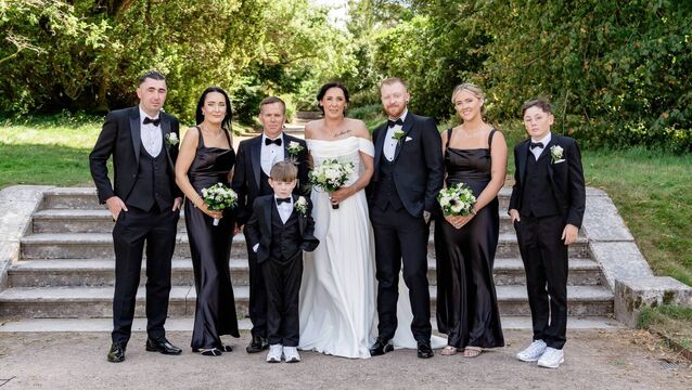 <p>Emma and Shane were supported by their family on the day, Pictures: Daven Casey</p>