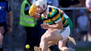 <p> Adam Lynch, Glen Rovers, battling Liam O'Keeffe, Kanturk. Picture: Jim Coughlan.</p> <p> Adam Lynch, Glen Rovers, battling Liam O'Keeffe, Kanturk. Picture: Jim Coughlan.</p>