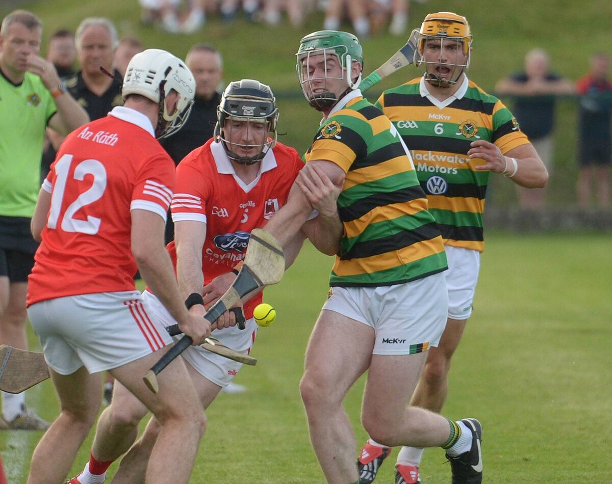 Charleville's Alan Denehy challenged by Luke Horgan of Glen Rovers. Picture: John Tarrant Charleville's Alan Denehy challenged by Luke Horgan of Glen Rovers. Picture: John Tarrant