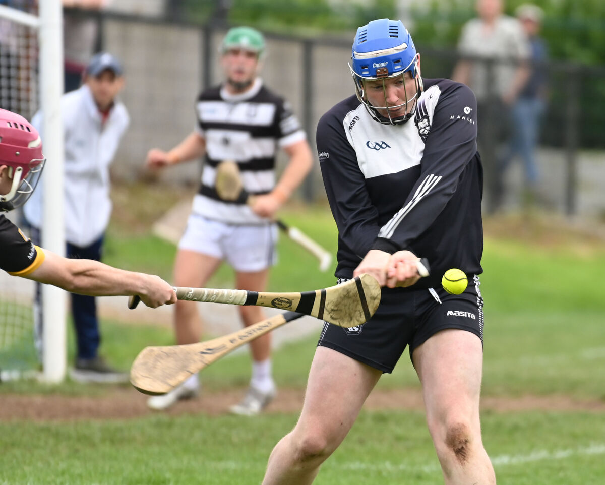 Ballyhea's goalkeeper Mikey Browne clears from Fermoy's Ben Twomey. Picture: Eddie O'Hare Ballyhea's goalkeeper Mikey Browne clears from Fermoy's Ben Twomey. Picture: Eddie O'Hare