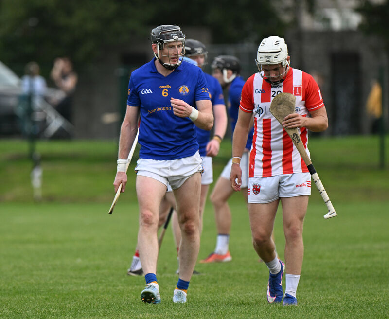 St Finbarr's Damien Cahalane and Imokilly's Billy McGann. Picture: Larry Cummins St Finbarr's Damien Cahalane and Imokilly's Billy McGann. Picture: Larry Cummins