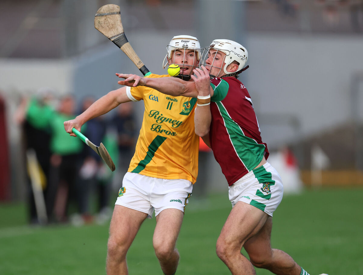 Jack Leahy of Dungourney looks to get away from Aghabullogue's Pauric O'Sullivan. Picture: Jim Coughlan Jack Leahy of Dungourney looks to get away from Aghabullogue's Pauric O'Sullivan. Picture: Jim Coughlan