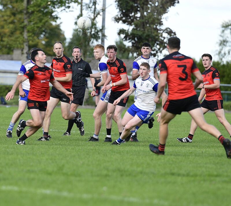 All eyes on the ball in Knocknagree's win over Béal Ath'n Ghaorthaidh in 2022 - the only instance of SAFC group winners losing their quarter-final. Picture: John Tarrant All eyes on the ball in Knocknagree's win over Béal Ath'n Ghaorthaidh in 2022 - the only instance of SAFC group winners losing their quarter-final. Picture: John Tarrant