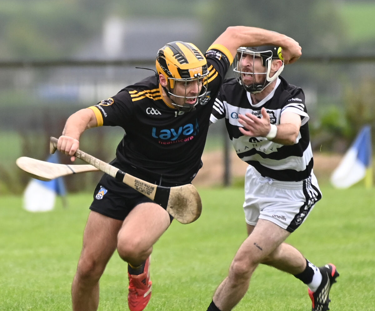 Fermoy's Darragh Daly breaks from Ballyhea's Dean Copps. Picture: Eddie O'Hare