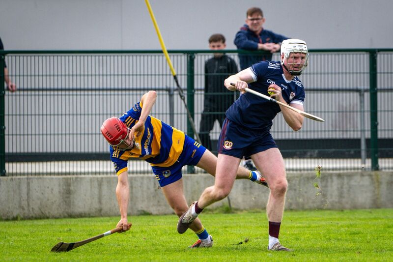 Bishopstown’s Stephen Donnelly Murphy clears from Lisgoold’s James O'Driscoll. Picture: Chani Anderson Bishopstown’s Stephen Donnelly Murphy clears from Lisgoold’s James O'Driscoll. Picture: Chani Anderson