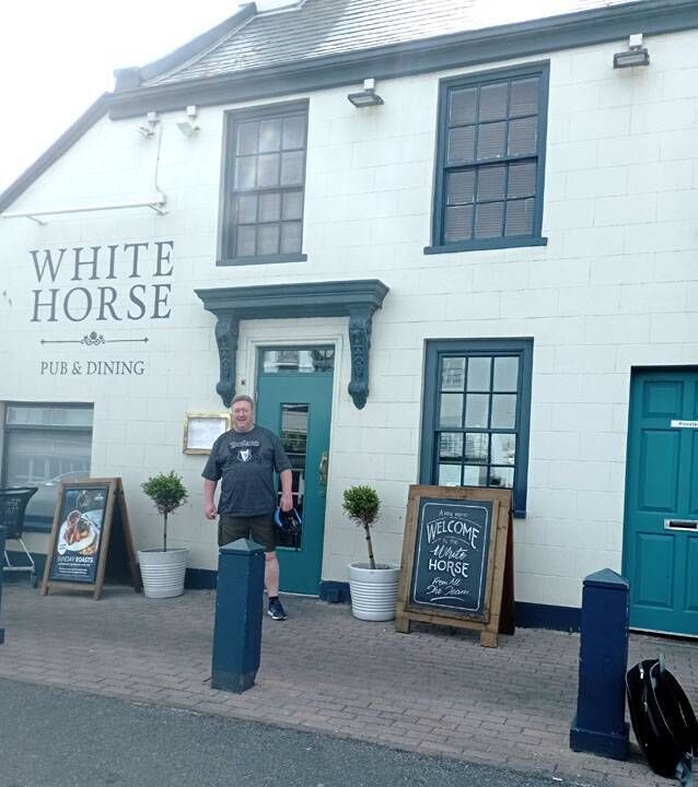 John McGuire revisiting The White Horse pub on the island of Jersey 40 years on. He worked there before returning home to Cork with his wife, and also did a stint at The Swan And Cygnet bar in Cork city John McGuire revisiting The White Horse pub on the island of Jersey 40 years on. He worked there before returning home to Cork with his wife, and also did a stint at The Swan And Cygnet bar in Cork city