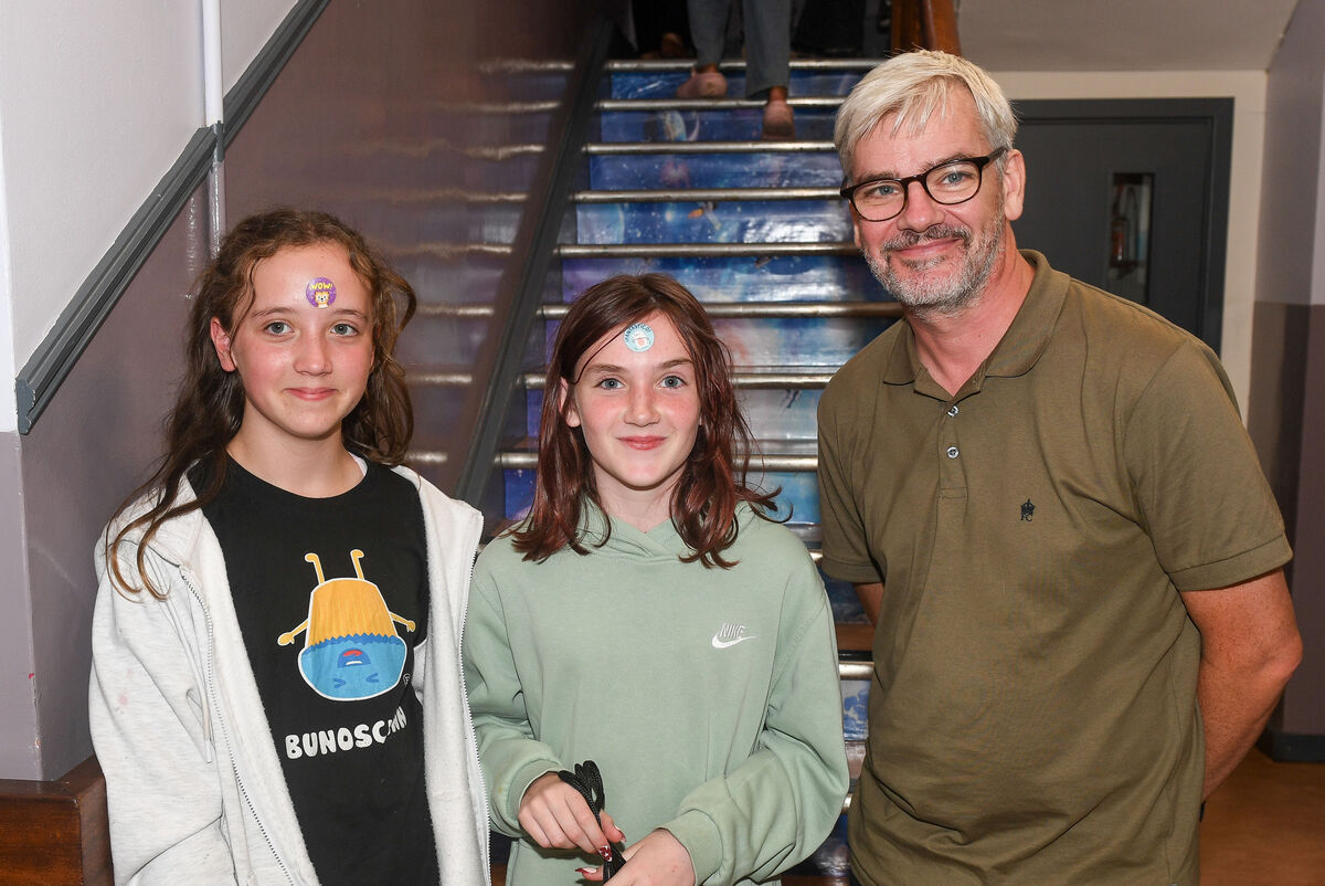 Una Mannion with Eve and John Houliha. Una Mannion with Eve and John Houliha.