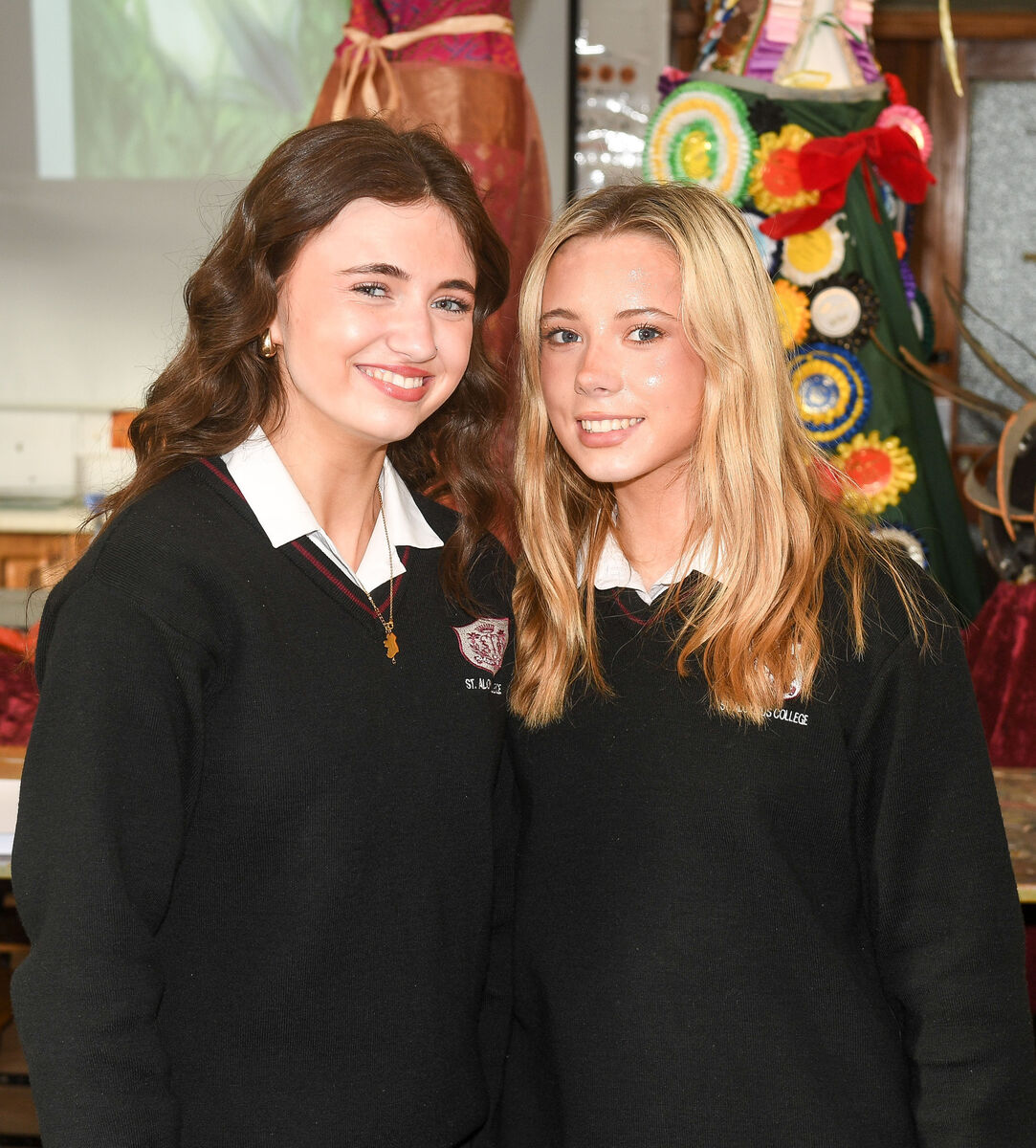 Students Emily O'Sullivan and Amy Pomphrett. Students Emily O'Sullivan and Amy Pomphrett.