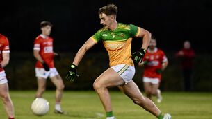 <p> Midfielder Liam Moynihan with possession for Boherbue against Dromtariffe. Picture: Larry Cummins</p> <p> Midfielder Liam Moynihan with possession for Boherbue against Dromtariffe. Picture: Larry Cummins</p>