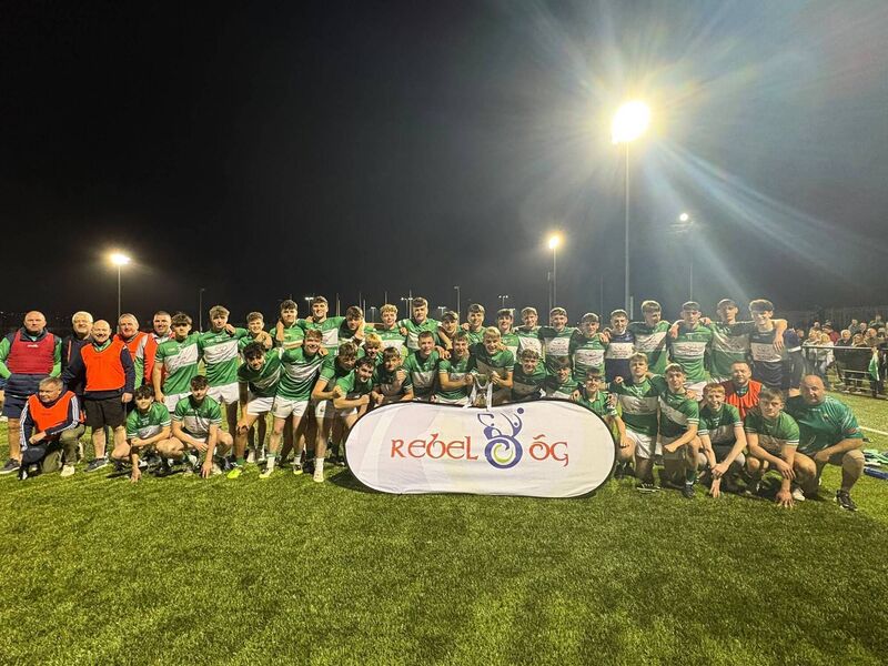 The Macroom team celebrate after winning the Cork ETB Premier 2 MFC Bishopstown. Picture: Amy Allen