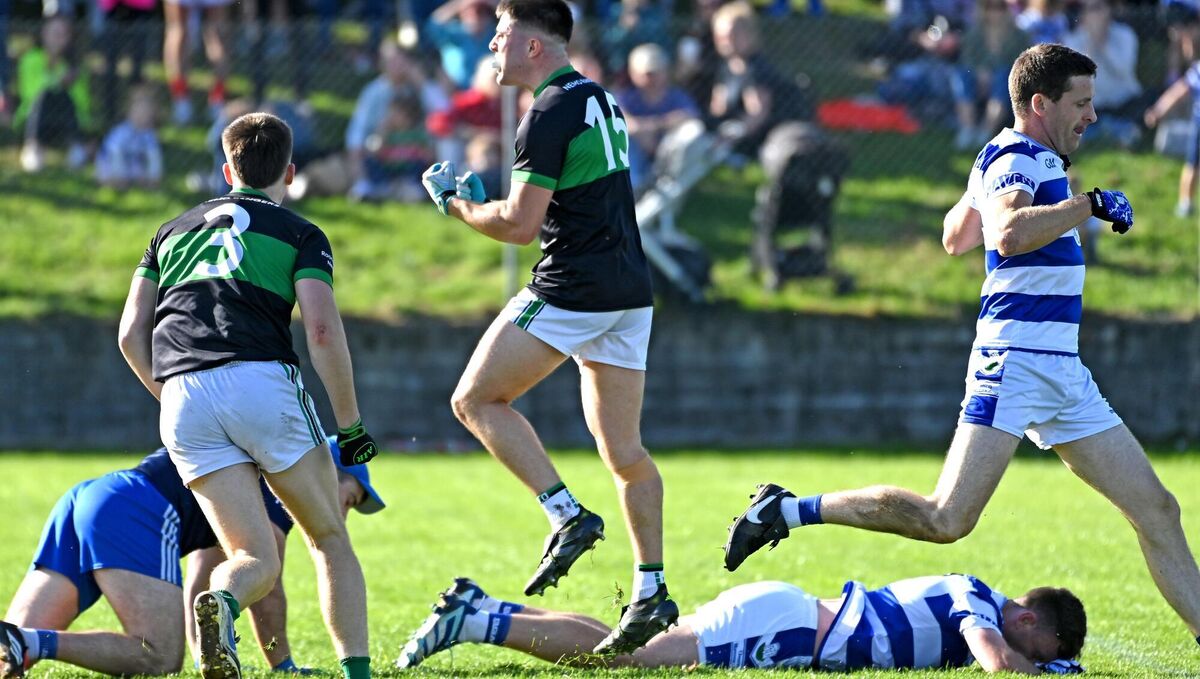 Nemo Rangers' Bryan Hayes celebrates his goal against Castlehaven. Picture: Eddie O'Hare