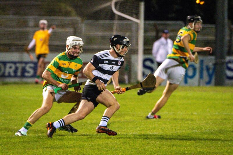 John O'Sullivan of Midleton looks to find a way past Liam Mackessy of Blackrock. Picture: Chani Anderson John O'Sullivan of Midleton looks to find a way past Liam Mackessy of Blackrock. Picture: Chani Anderson