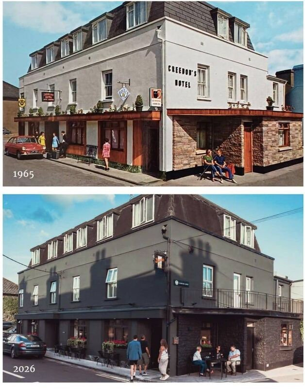 60 years apart: Creedon's Hotel in Inchigeelagh then and now