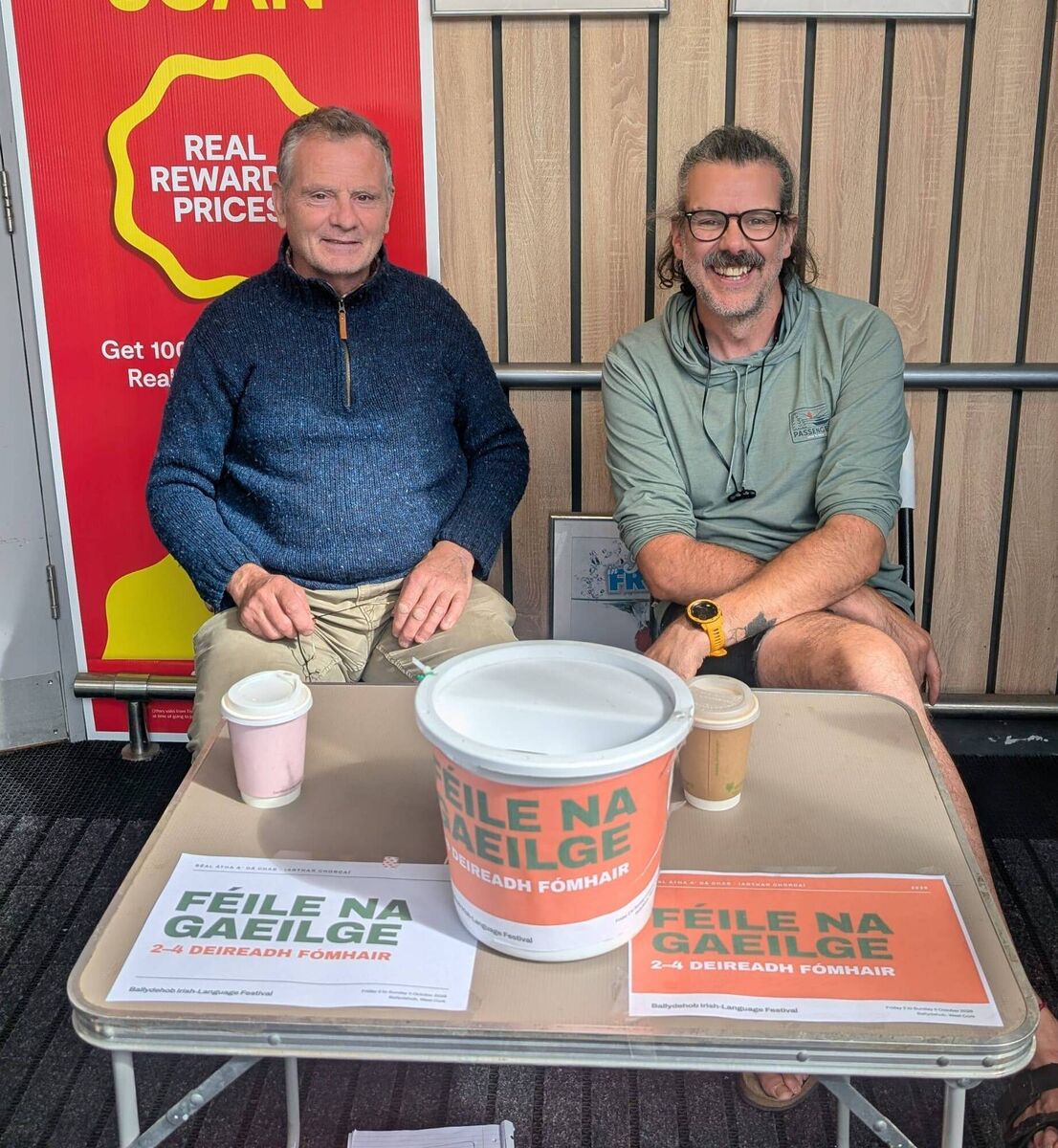 Wes O'Duinn and Simon Hassett of the Ballydehob Féile Na Gaeilge festival committee