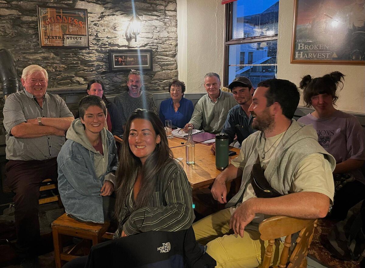Committee members and helpers for the Féile Na Gaeilge in Ballydehob