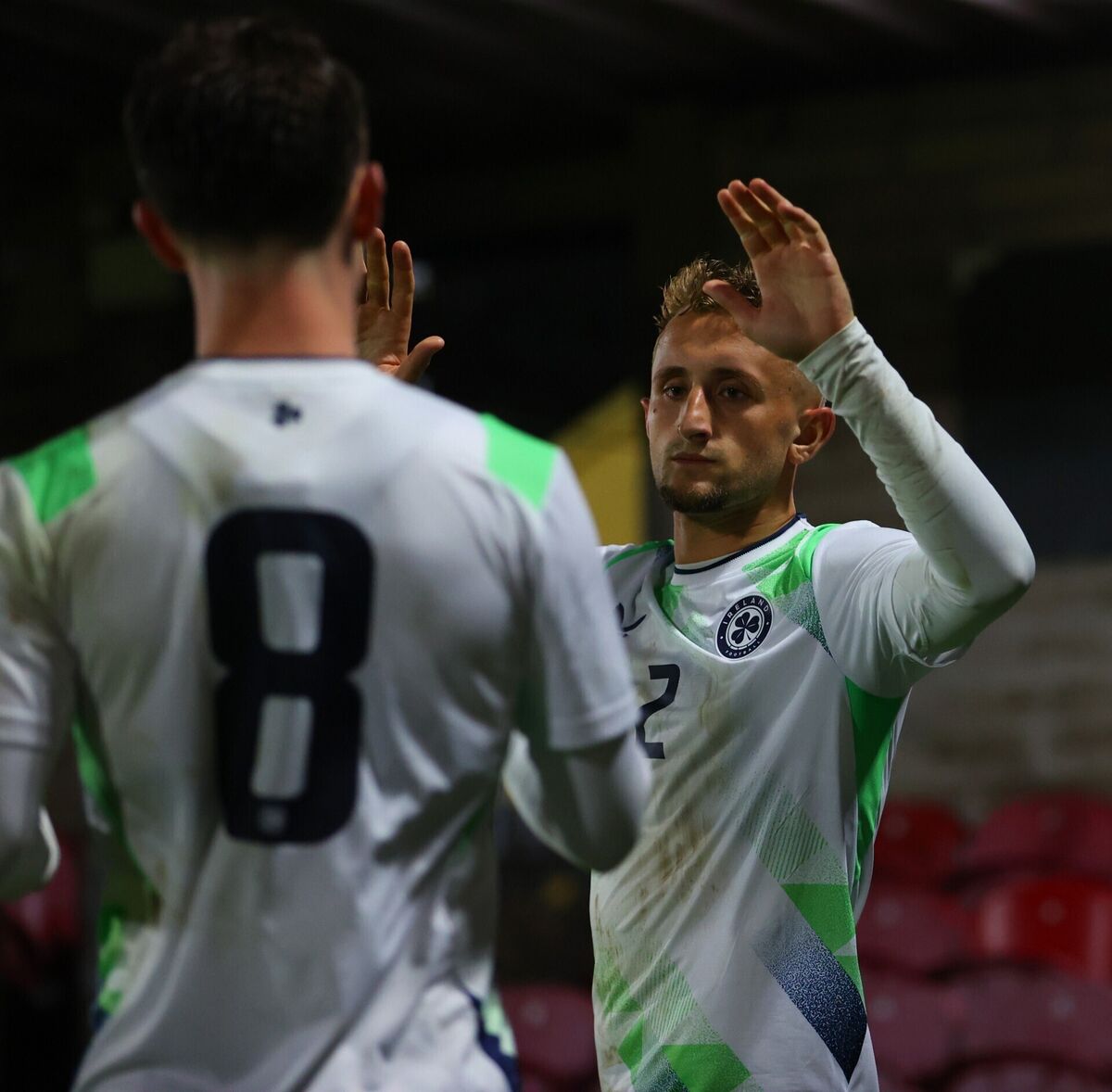Ireland's Sam Curtis celebrates scoring at the Cross. Picture: INPHO/Tom O'Hanlon Ireland's Sam Curtis celebrates scoring at the Cross. Picture: INPHO/Tom O'Hanlon