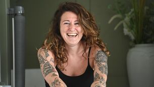 <p>Comedian Kyla Cobbler and her husband Simon Stewart have announced that they are expecting their first baby together. Picture: Dan Linehan</p>