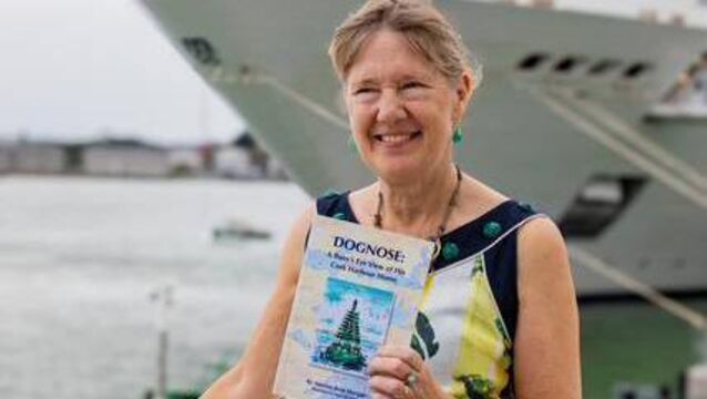 <p>Author Marion Rose Horgan at the launch of her book, Dognose</p>