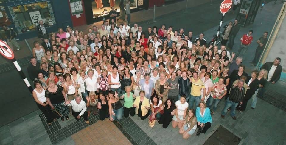 Former Roches Stores staff on Oliver Plunkett Street at an event to mark the transfer of the company’s business to Debenhams 20 years ago, in October, 2006 Former Roches Stores staff on Oliver Plunkett Street at an event to mark the transfer of the company’s business to Debenhams 20 years ago, in October, 2006